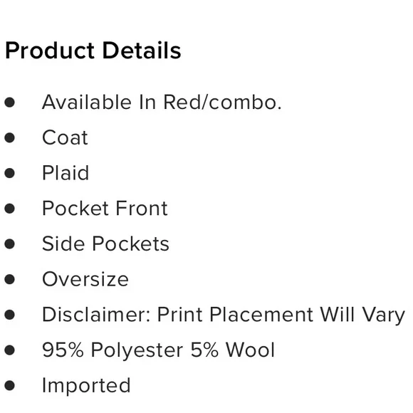 Plaid Oversize Coat - Picture 8 of 8